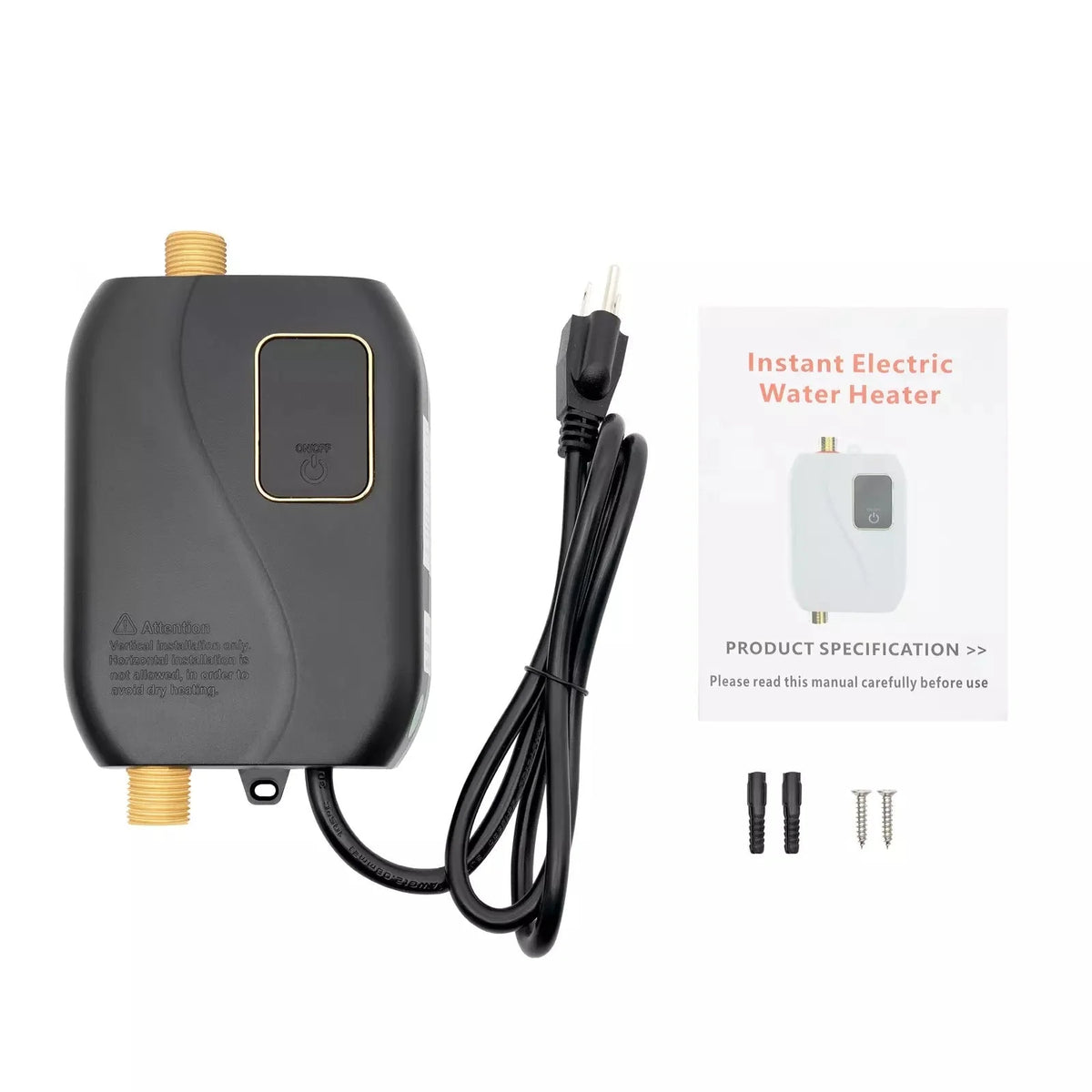 Tankless Water Heater Instant Hot Water & LED Temp Display