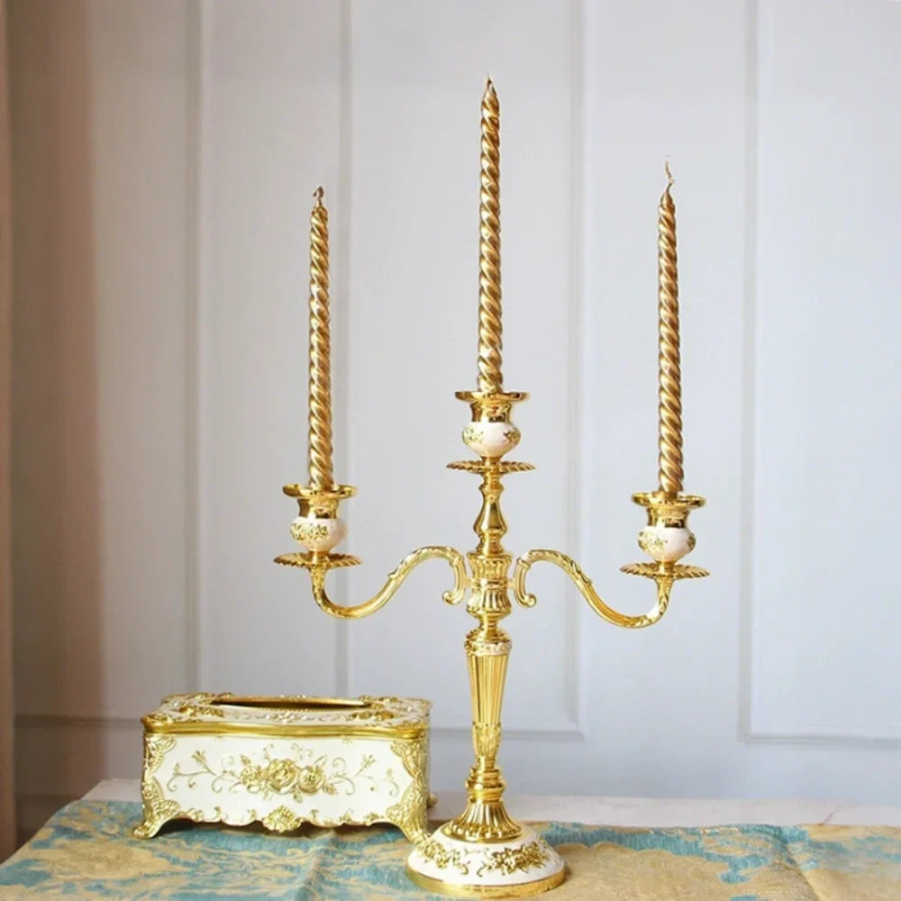 Taper Candle Candelabra Adjustable Arms & Weighted Base