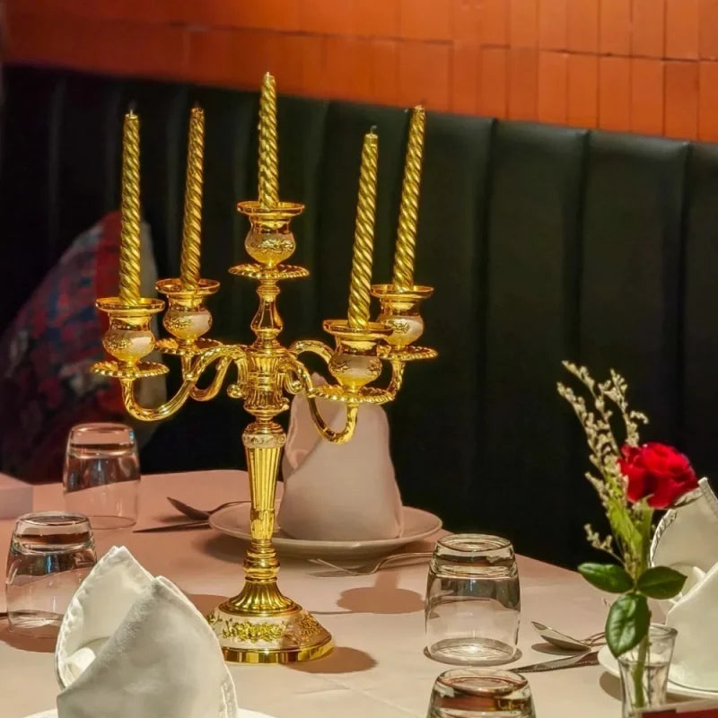Taper Candle Candelabra Adjustable Arms & Weighted Base