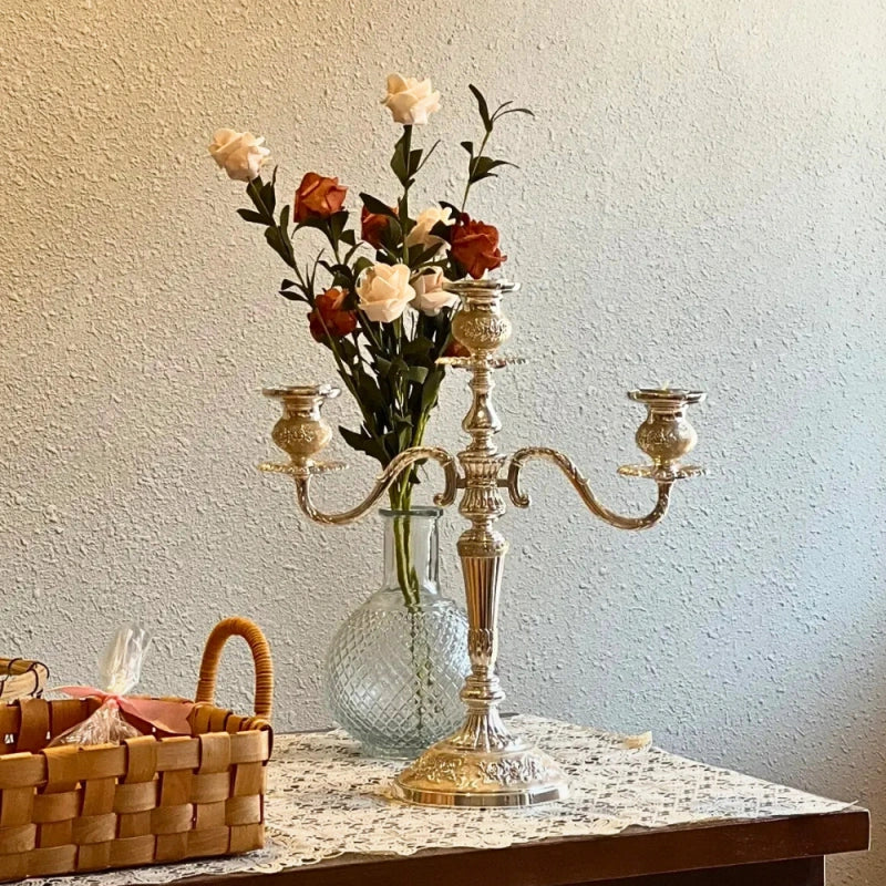 Taper Candle Candelabra Adjustable Arms & Weighted Base