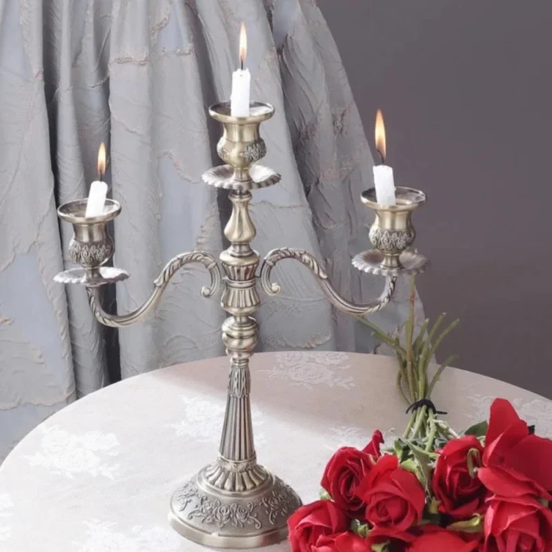 Taper Candle Candelabra Adjustable Arms & Weighted Base