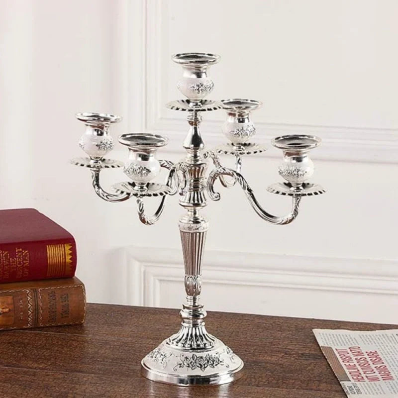 Taper Candle Candelabra Adjustable Arms & Weighted Base