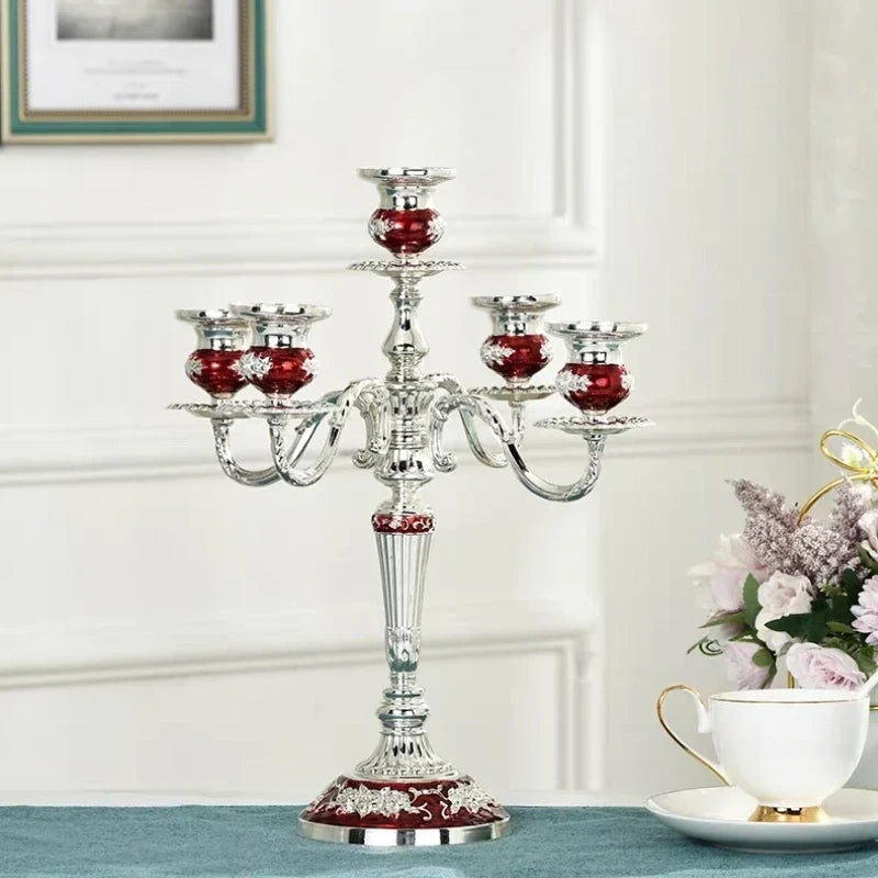 Taper Candle Candelabra Adjustable Arms & Weighted Base