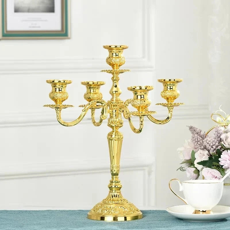 Taper Candle Candelabra Adjustable Arms & Weighted Base