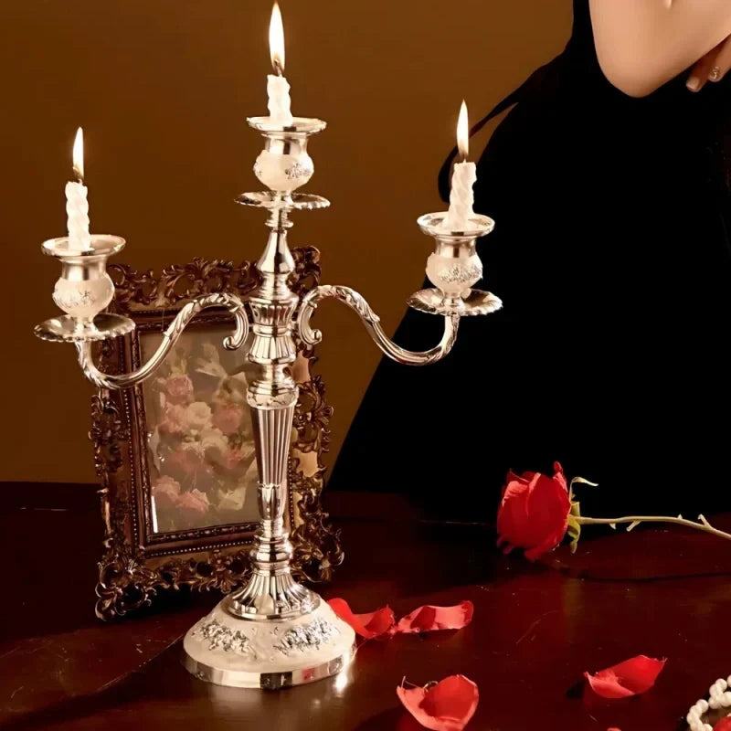 Taper Candle Candelabra Adjustable Arms & Weighted Base