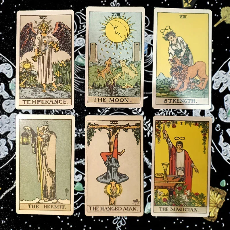 Tarot Deck 78-Card Traditional Artwork & Guidebook