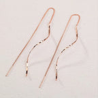 Tassel Earrings Wavy Chain Long Lightweight