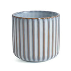 Tea Cup Ceramic Vertical Ribbed Non-Slip