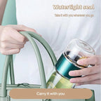 Tea Infuser Bottle Double-Wall Borosilicate Tilt Separation