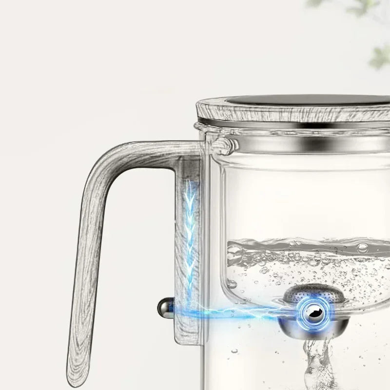 Tea Infuser Pot Borosilicate Glass Magnetic Filter