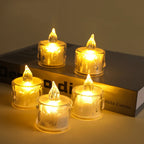 Tea Light Candle Flameless LED Warm Amber Flicker