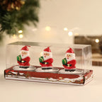 Tea Light Candle Set Wax Figurines Gift-Ready Box