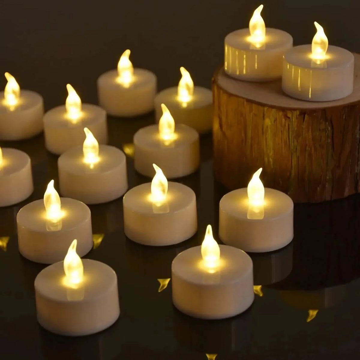 Tea Lights Flameless LED Warm Flicker Set of 6