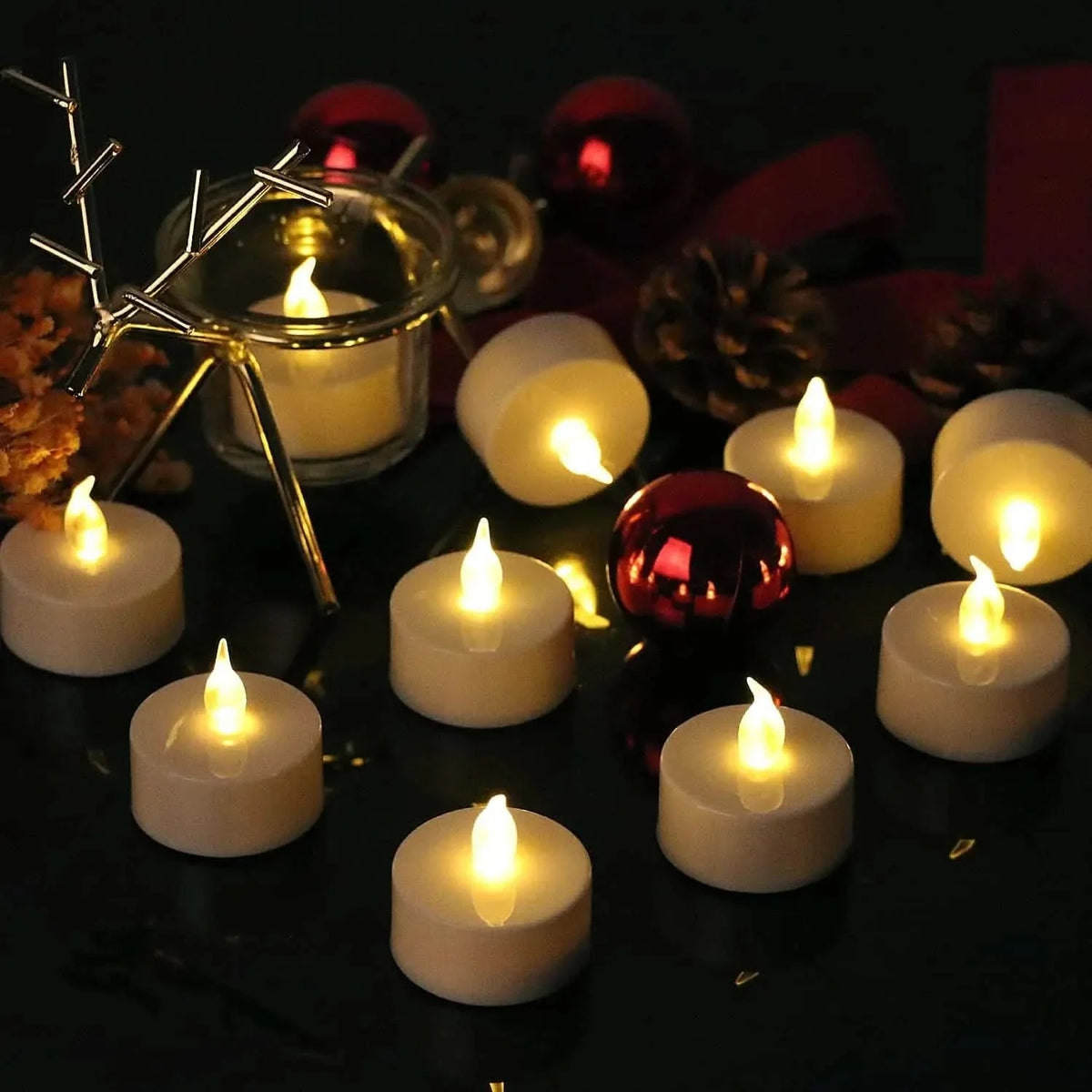 Tea Lights Flameless LED Warm Flicker Set of 6