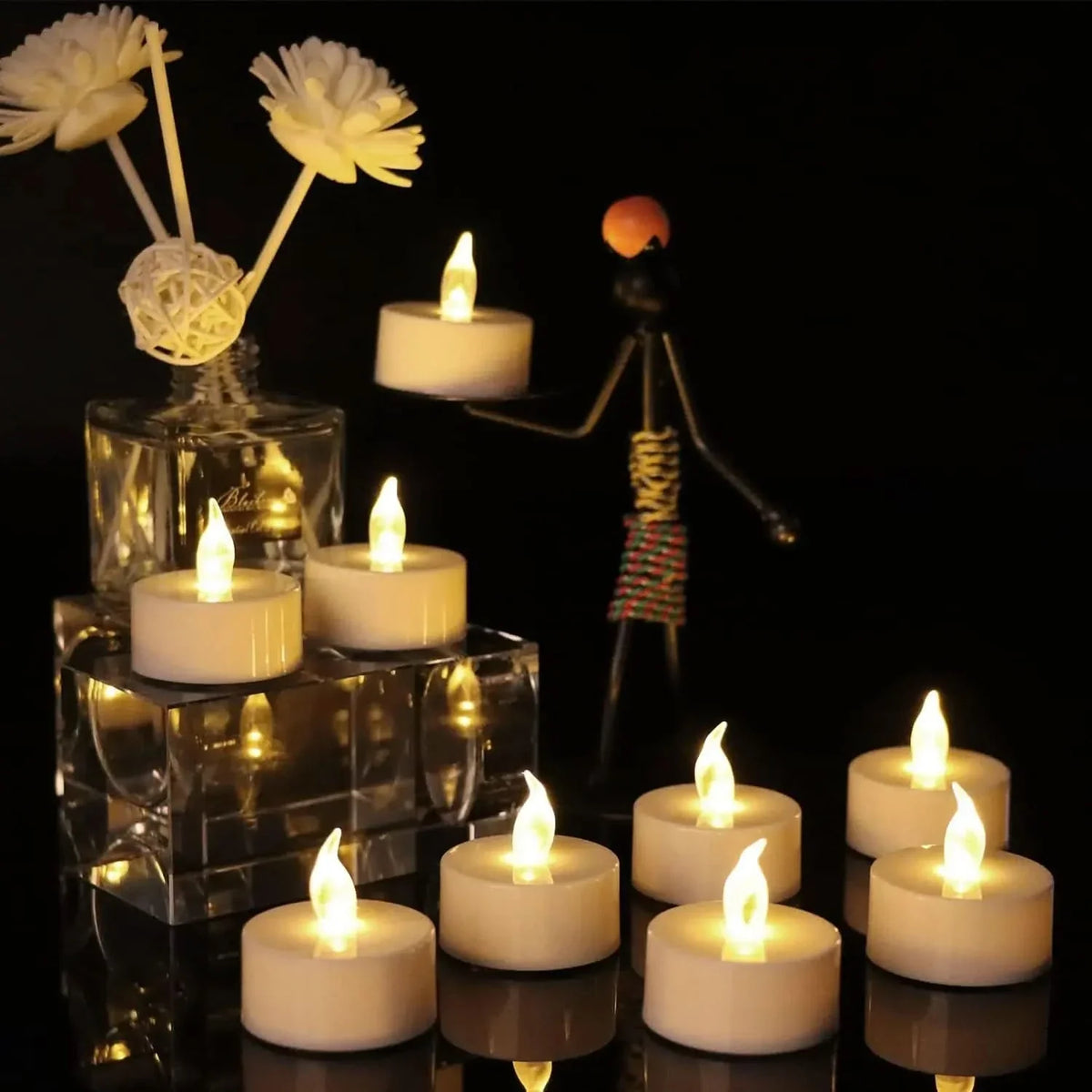Tea Lights Flameless LED Warm Flicker Set of 6