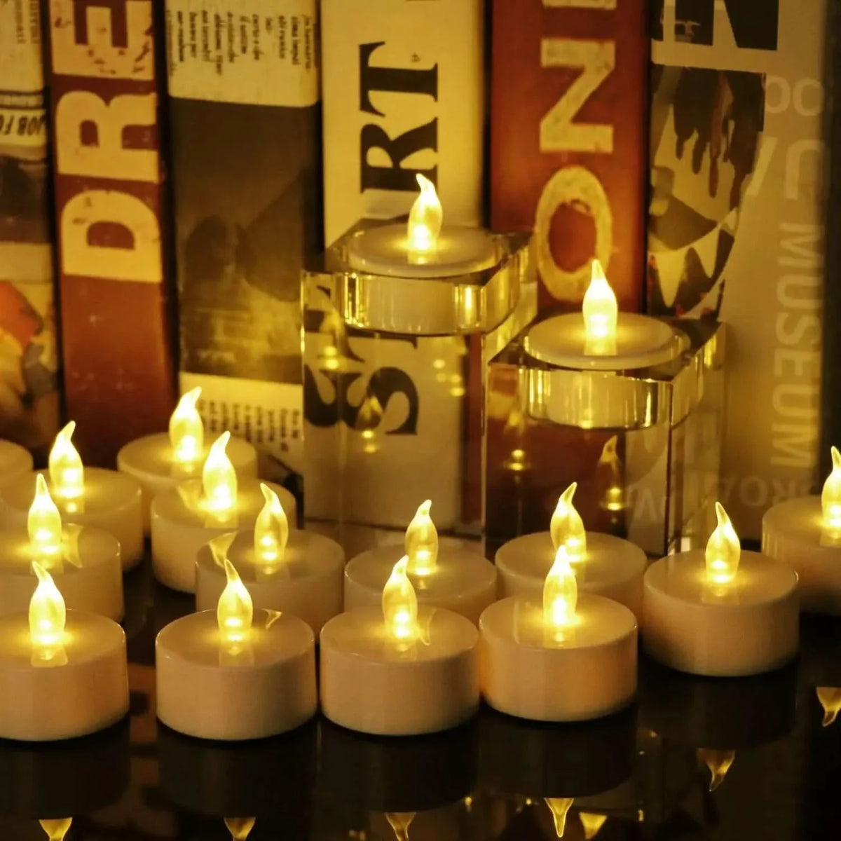 Tea Lights Flameless LED Warm Flicker Set of 6