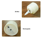 Tealight Candles Flameless LED 3D Wick Remote & Timer