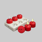 Tealight Candles Flameless LED 3D Wick Remote & Timer