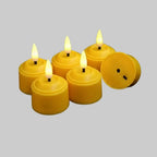 Tealight Candles Flameless LED 3D Wick Remote & Timer