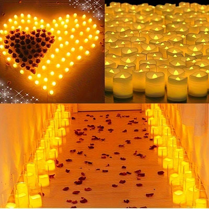 Tealight Candles Realistic Flicker LED Battery Operated