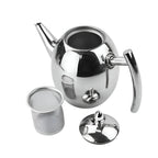 Teapot Stainless Steel Built-In Strainer & Drip-Reducing Spout