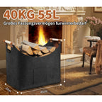 Tear-Resistant Foldable Felt Firewood Basket (55L)