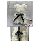 Teddy Bear Foam Roses 9.8 Inch Long-Lasting