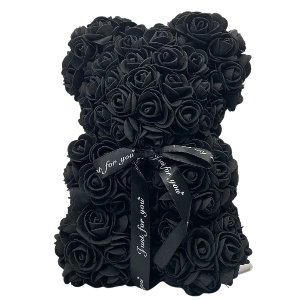 Teddy Bear Foam Roses 9.8 Inch Long-Lasting
