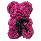Teddy Bear Foam Roses 9.8 Inch Long-Lasting