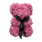 Teddy Bear Foam Roses 9.8 Inch Long-Lasting