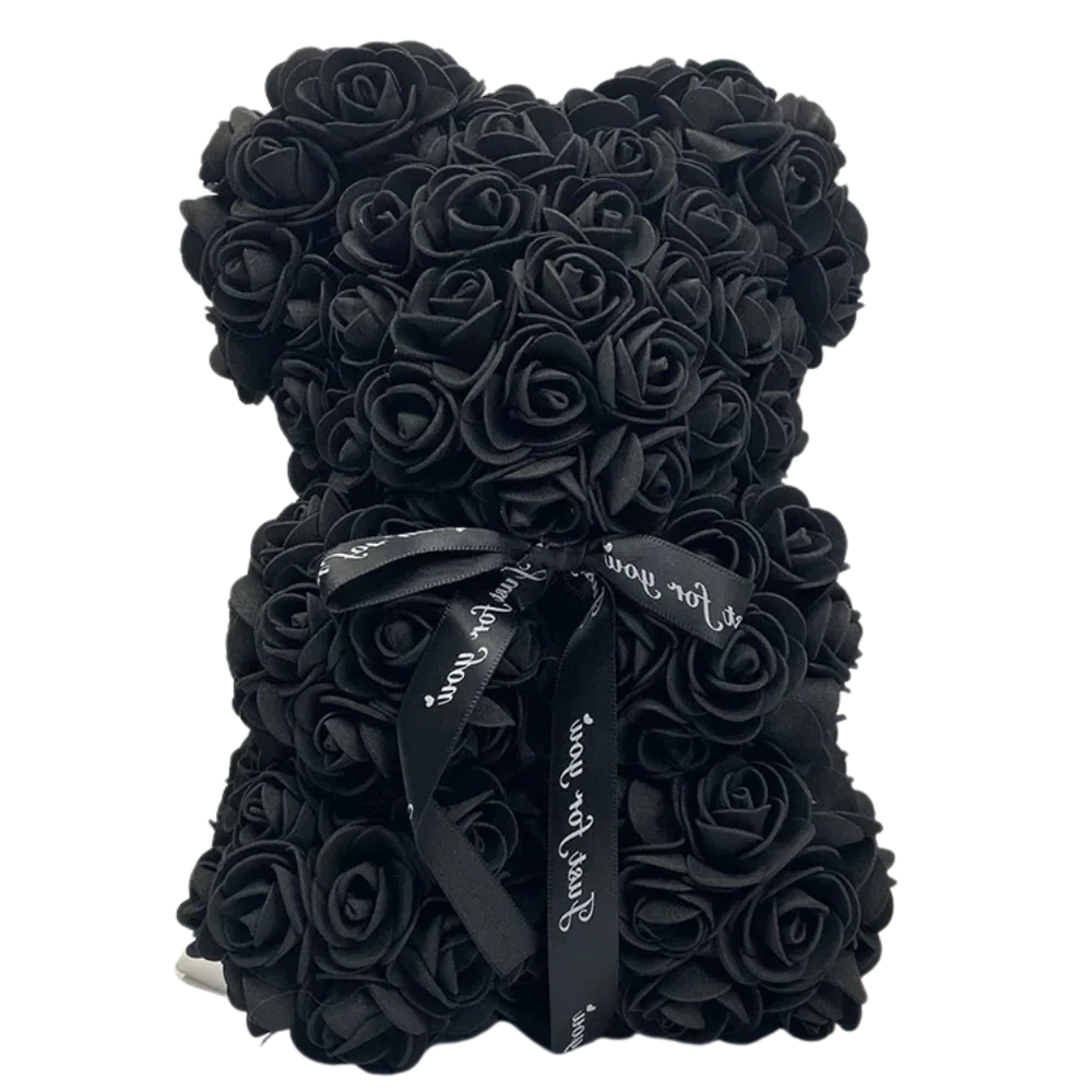Teddy Bear Foam Roses 9.8 Inch Long-Lasting