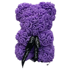 Teddy Bear Rose-Covered Dust-Resistant 9.8 Inch