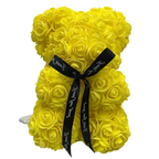 Teddy Bear Rose-Covered Dust-Resistant 9.8 Inch