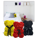 Teddy Bear Rose-Covered Dust-Resistant 9.8 Inch