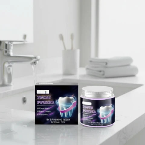 Teeth Whitening Powder Deep Stain Removal & Natural Mint