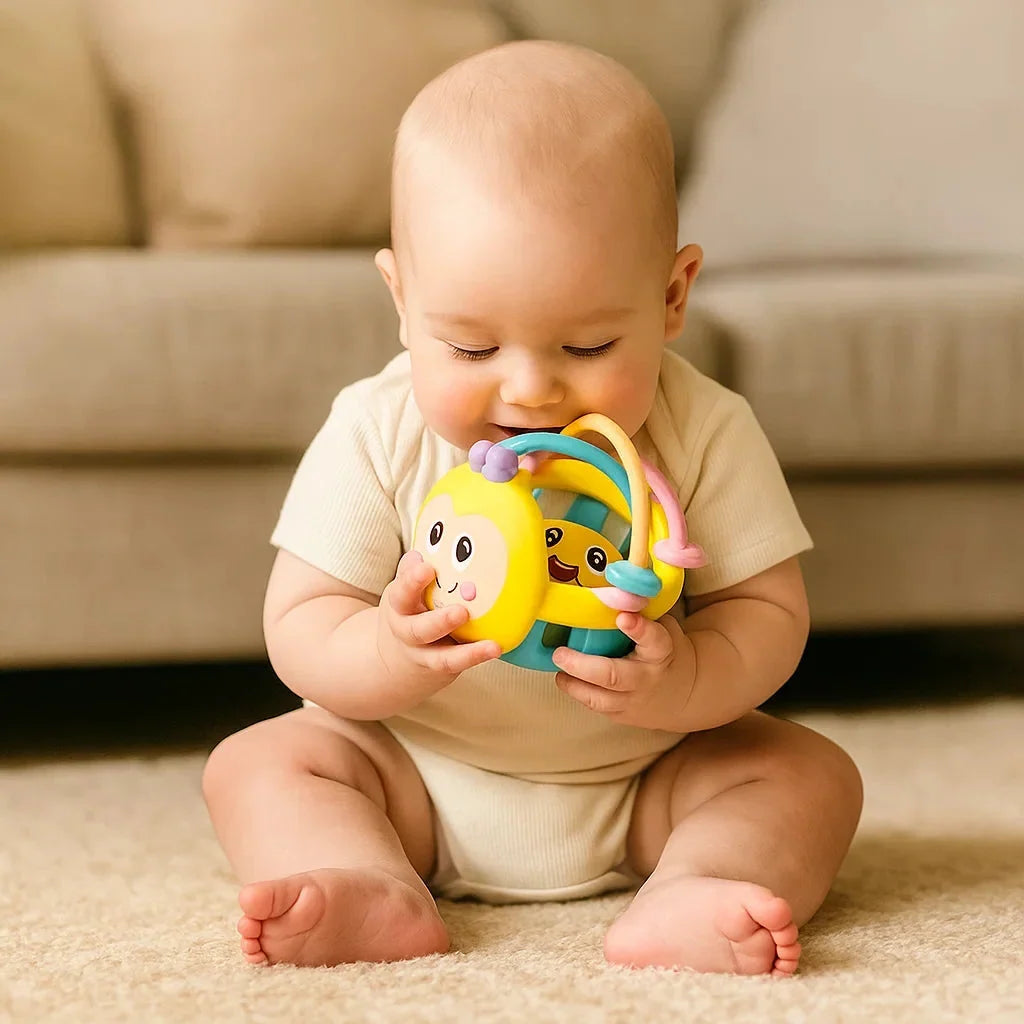 Teething Ball Textured Surface & Movable Rings BPA-Free