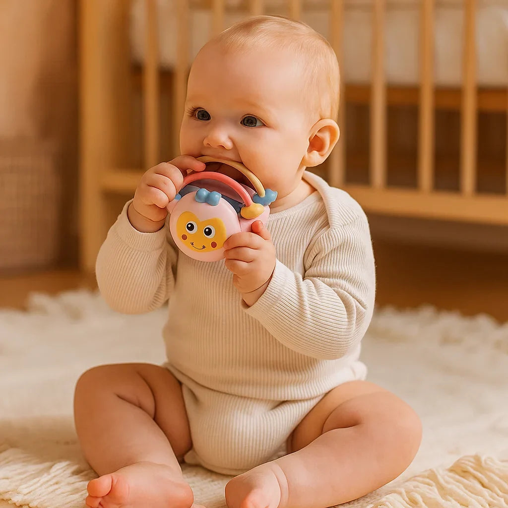 Teething Ball Textured Surface & Movable Rings BPA-Free