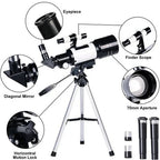 Telescope 150x Magnification Tripod & Phone Adapter