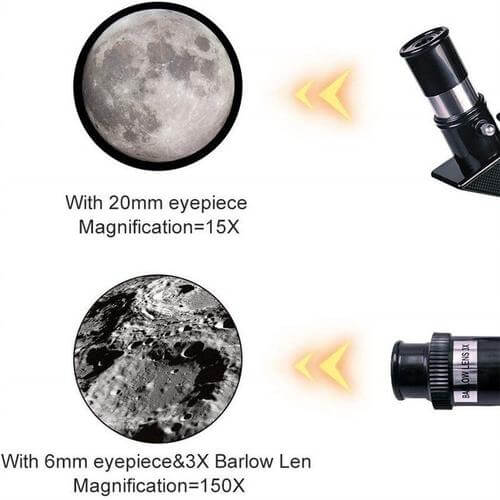 Telescope 150x Magnification Tripod & Phone Adapter