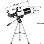 Telescope 150x Magnification Tripod & Phone Adapter