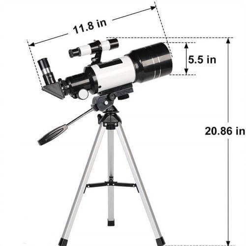 Telescope 150x Magnification Tripod & Phone Adapter
