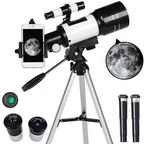 Telescope 150x Magnification Tripod & Phone Adapter
