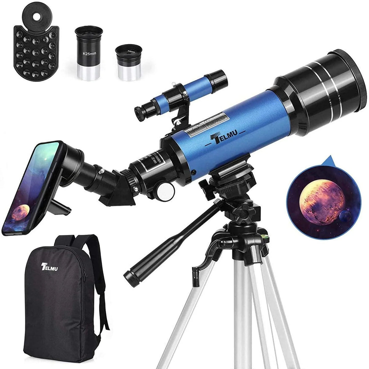 Telescope Refractor 70mm Adjustable Tripod