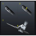Telescopic Baton Automatic Deployment Non-Slip Grip
