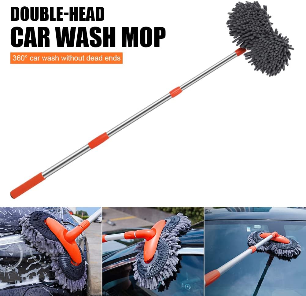 Telescopic Brush Aluminum Handle & 360 Degree Rotating Head