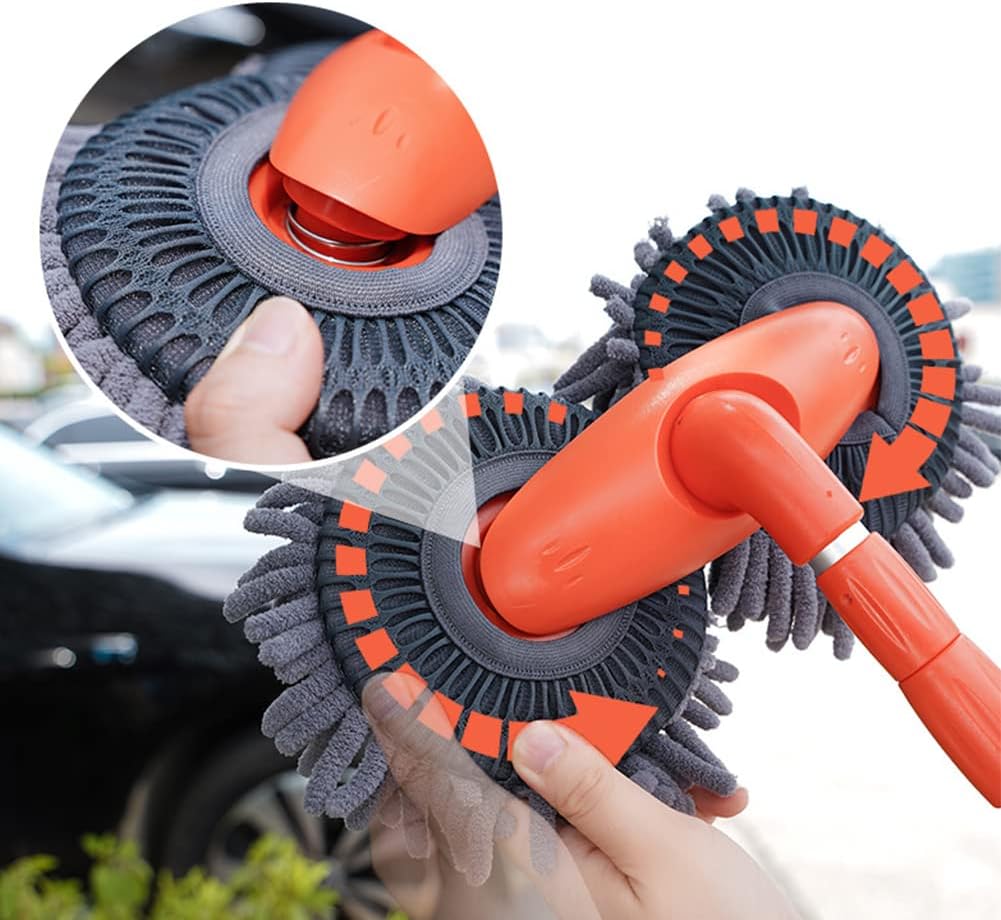 Telescopic Brush Aluminum Handle & 360 Degree Rotating Head