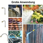 Telescopic Cleaning Pole Adjustable Brass & Stainless Steel