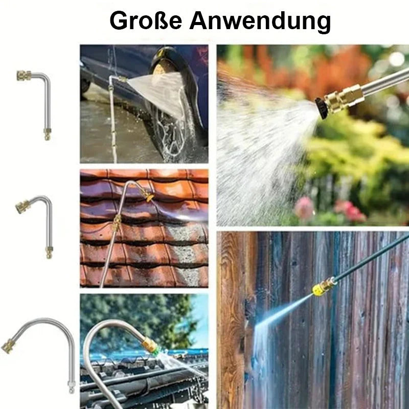 Telescopic Cleaning Pole Adjustable Brass & Stainless Steel