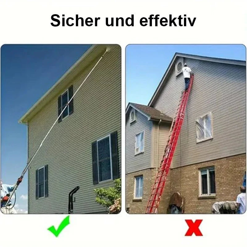 Telescopic Cleaning Pole Adjustable Brass & Stainless Steel