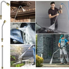Telescopic Cleaning Pole Adjustable Brass & Stainless Steel